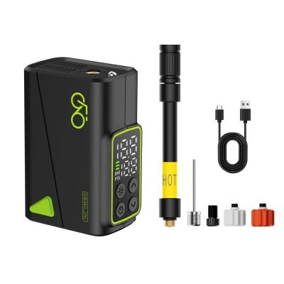 M7 Tire inflator with flashlights, Fireproof ABS material + PC